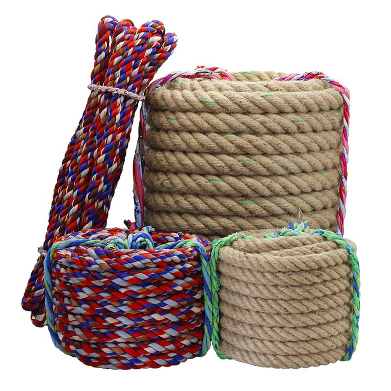 Thin thin hemp rope brakes safe rope camping handmade weaving jewelry retro bundling hemp rope decorative tug of -tug rope