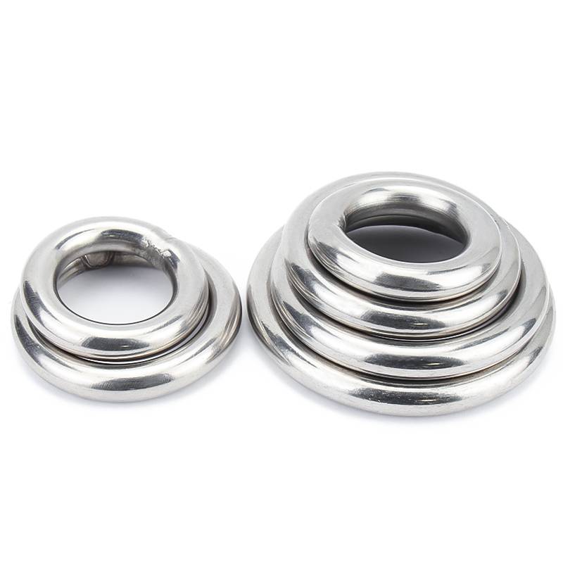 304 stainless steel solid welding O -shaped ring suspension solid welded steel ring suspension yoga connecting ring steel ring