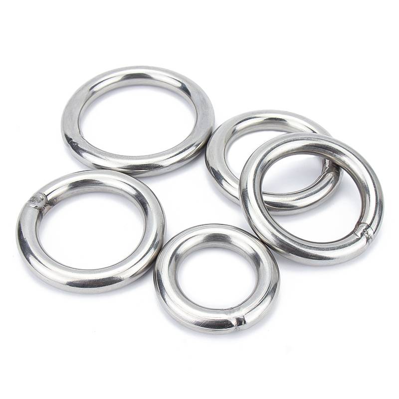 304 stainless steel solid welding O -shaped ring suspension solid welded steel ring suspension yoga connecting ring steel ring