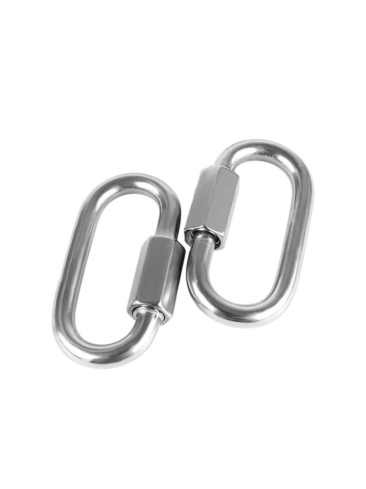 304 Stainless Steel Express Connect Spring Deducting Mountaineering Insurance Security Deduction Chain Ringzo Lock Connect Connect
