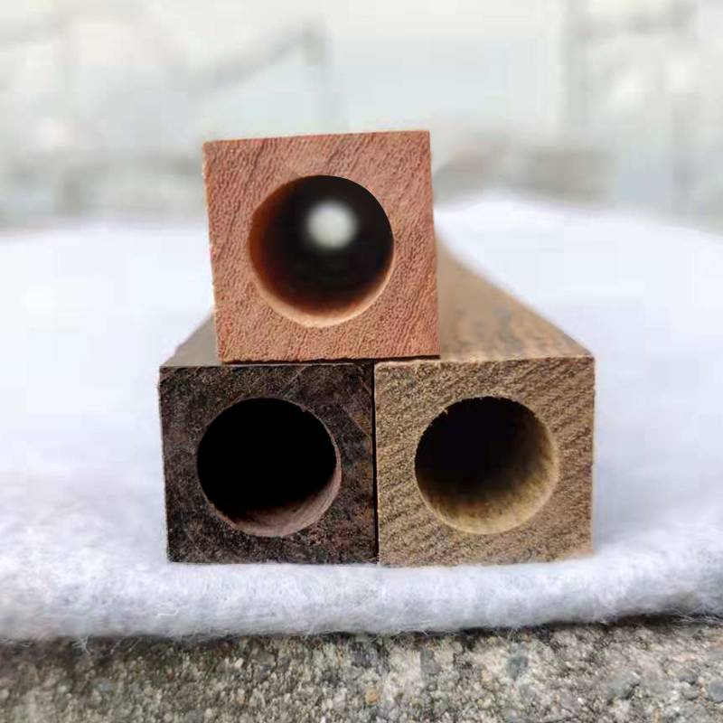 Turtle guns hollow tube wood square punching material flute material noodles ingredients Xiaozi material knife customized empty wood ingredients