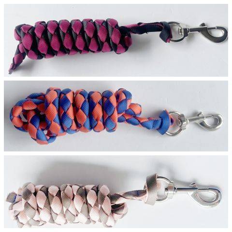 Color woven belt horses rope, horse rope full woven hook hook bolt rope supporting horse cage head supplies