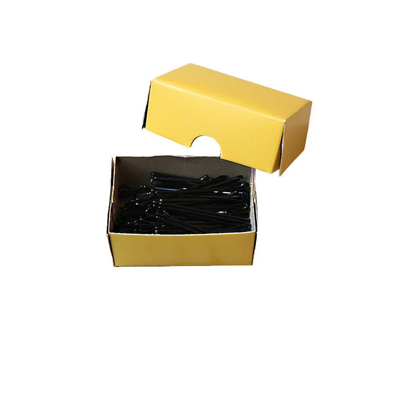 Hair -haired modeling, hair clip, nighttime, flat line, high elastic small black card, round head wave pattern box, steel wire