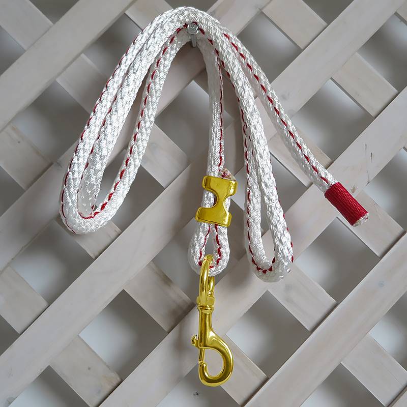 White polyester horsesho rope thick hook rope diameter 14.5 mm tensile resistance is not easy to break the horse rope