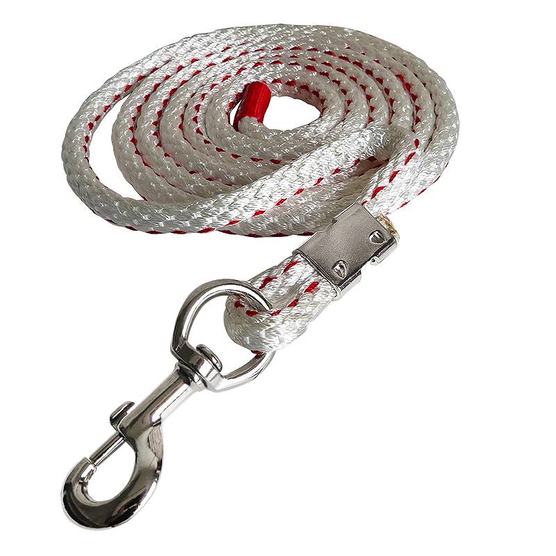 White polyester horsesho rope thick hook rope diameter 14.5 mm tensile resistance is not easy to break the horse rope