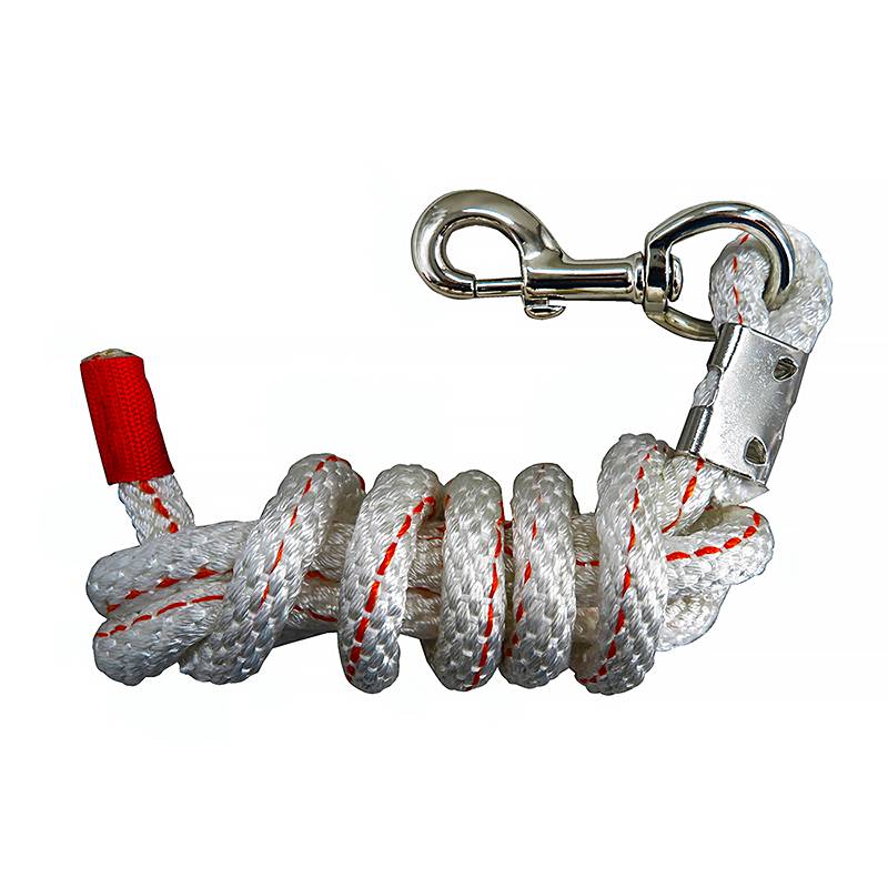 White polyester horsesho rope thick hook rope diameter 14.5 mm tensile resistance is not easy to break the horse rope