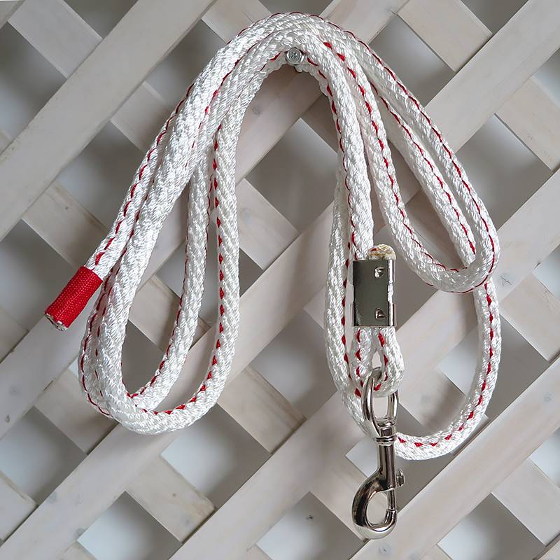 White polyester horsesho rope thick hook rope diameter 14.5 mm tensile resistance is not easy to break the horse rope