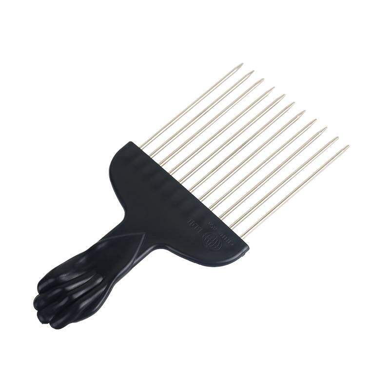 Oil head -back aircraft head shape special insert comb, oil fork, pick high black hot hot style explosion head flat comb