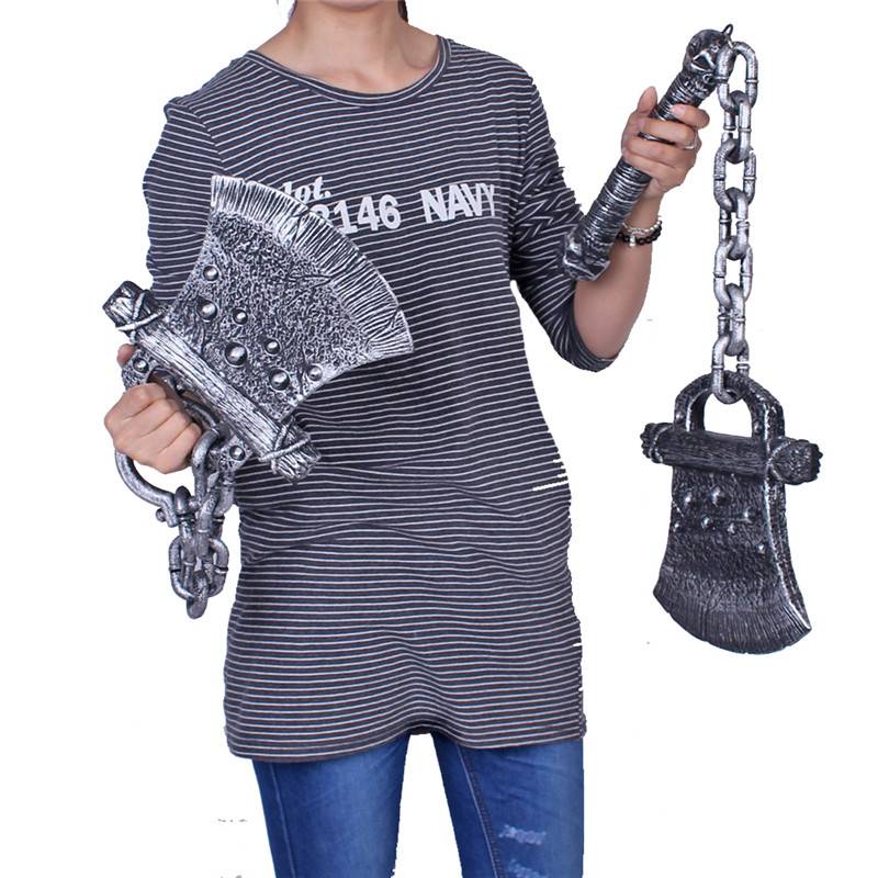 Lin Fang Halloween Performance Private Film and Television Prisoner Iron Chain Foot chain chain chain chain chain chain