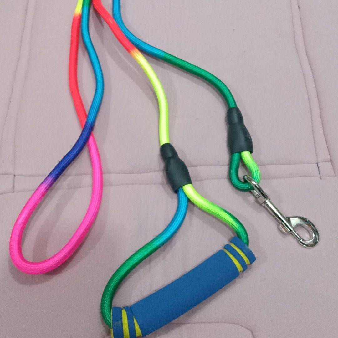Factory direct selling rainbow rope equestrian led horse reins
