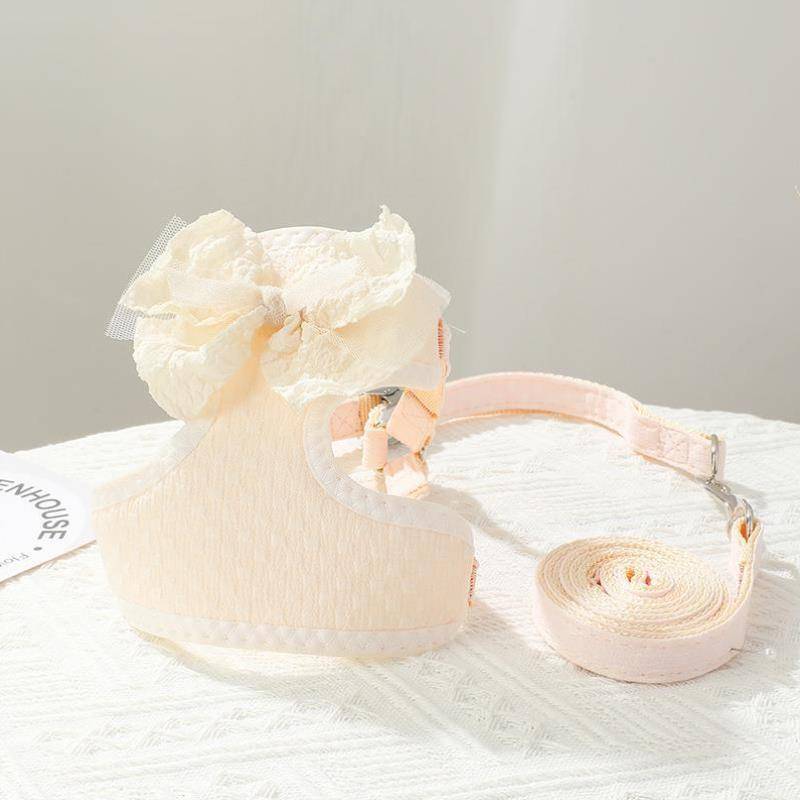 Barbaria dog traction rope vest dog rope collar collar chain Persiste's pet new teddy dog pull small