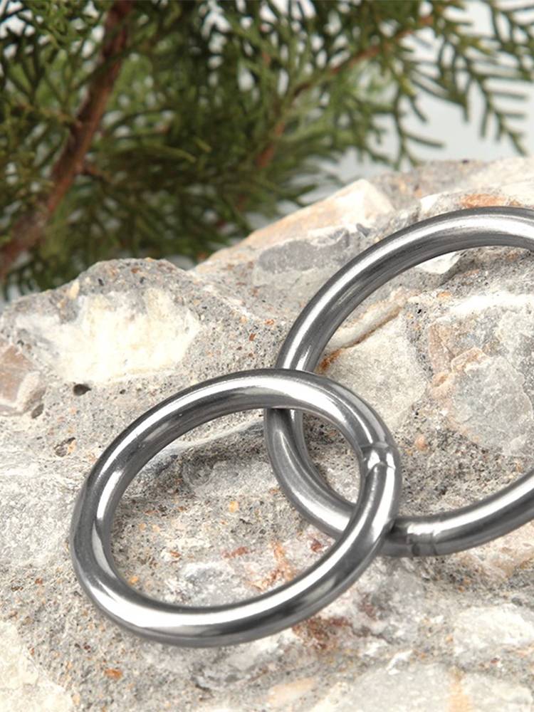 304 stainless steel circular circular circular O -shaped solid welding connecting ring steel ring M3/4/5/6mm