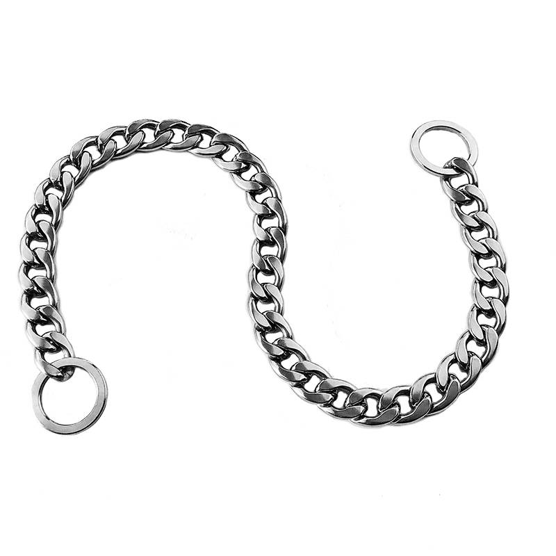 304 stainless steel P chain dog traction rope ring medium large dog golden wool method Douma dog neck jacket training dog chain