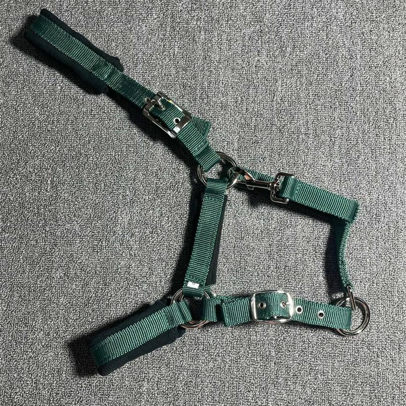 Ink green nylon webbing small horses, pony S/M/L/XL code horses cage head/led Y horse rope horse horses