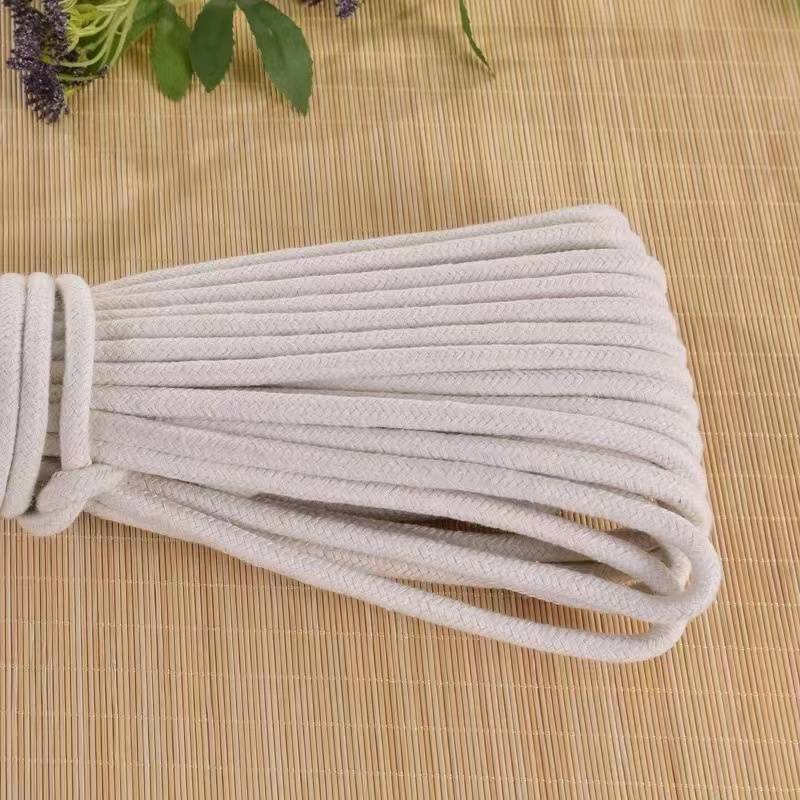 DIY cotton rope cotton wire woven cotton line tie rope packaging rope drying rope flag rope curtain cloth rope core rope