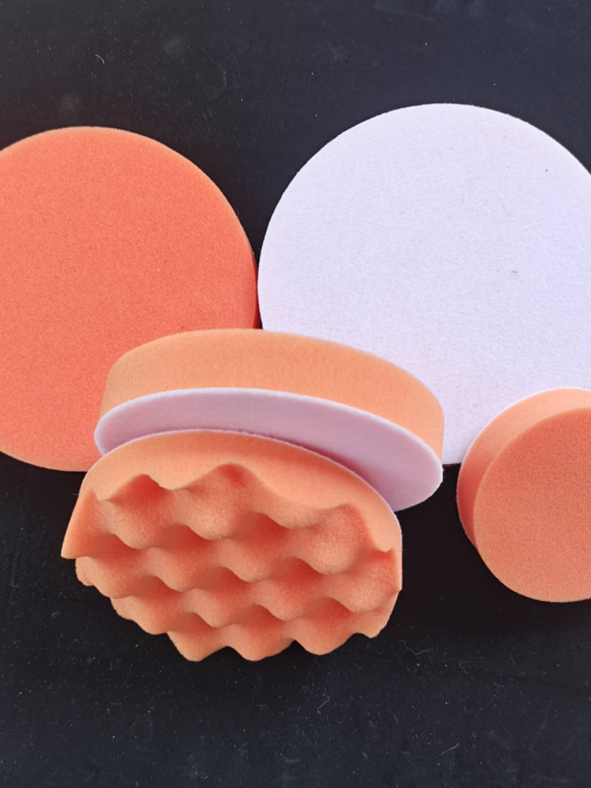 Waxing sponge cars, wax plate, pneumatic sponge, wave cotton wipe wax plate buffer polishing polishing artifact