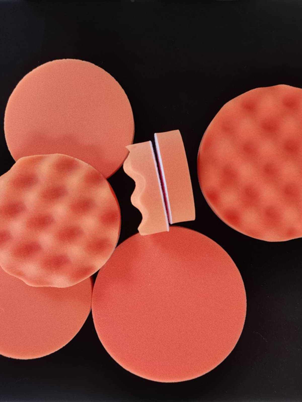 Waxing sponge cars, wax plate, pneumatic sponge, wave cotton wipe wax plate buffer polishing polishing artifact