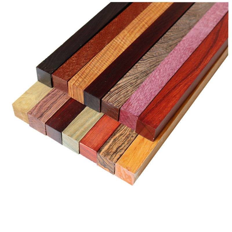 Sandalwood Founded 30*3*3 handle wears a heart handle and a nunchaku raw material sculpture seal to customize the material
