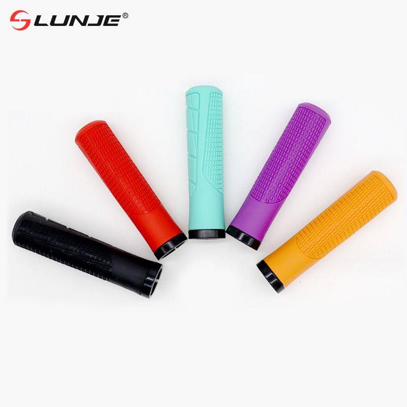 Bicycle handle handlebar lock -locking non -slip rubber straight mountain car glue set grip grip accessories
