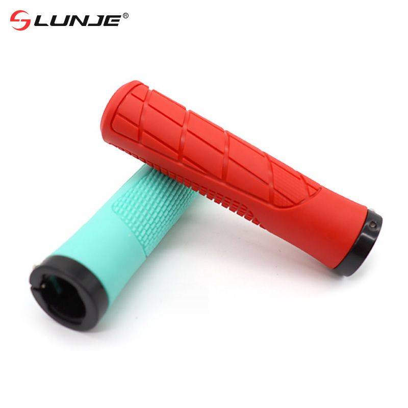 Bicycle handle handlebar lock -locking non -slip rubber straight mountain car glue set grip grip accessories