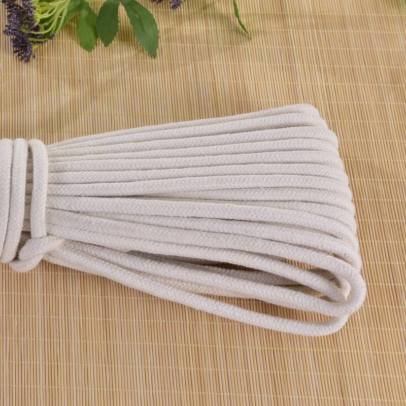 Handmade cotton rope DIY woven rope flag cotton line tie rope bundle rope drawing drawing rope drying rope flag rope core rope