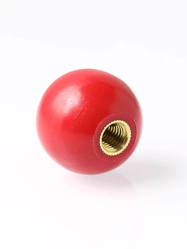Plastic handle ball plastic ball operation rod header handle red copper core black iron heart electric ball M4M8-m16