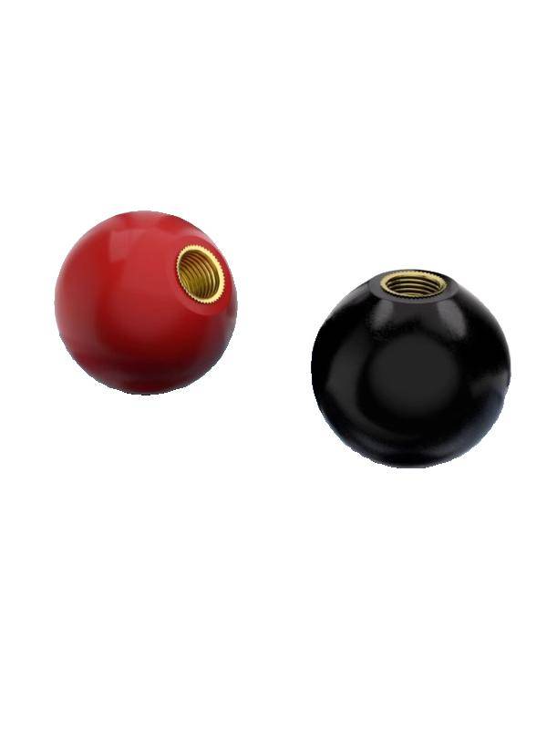 Plastic handle ball plastic ball operation rod header handle red copper core black iron heart electric ball M4M8-m16