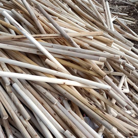 Popular wooden stick tool wooden handle round pillar fitting round wooden pole long wood carbonized wood building decorative solid wood
