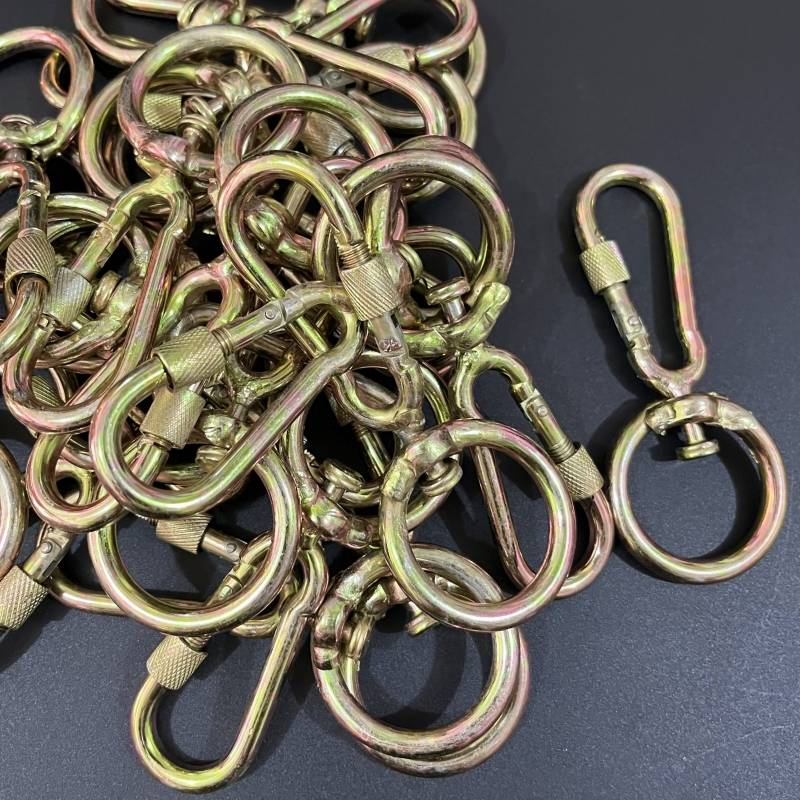 Bull lock 8 -character rotor bolt, eight -character rotation universal insurance buckle, rough dog chain buckle breeding