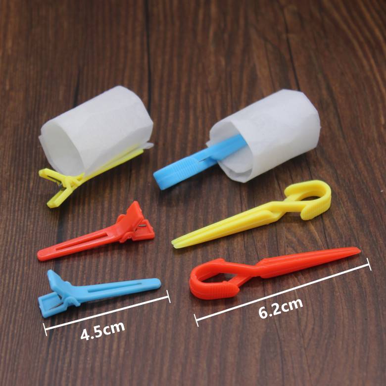 Barber shop hairdressing supplies tool positioning Permocks Perminated Pipping Calcium Cold Cold Cross -hair PP partition clip