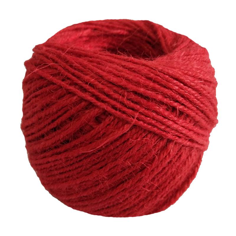 2mm5mm red hemp, fine thick kindergarten DIY manual knitting rope bundling rope decoration retro hemp