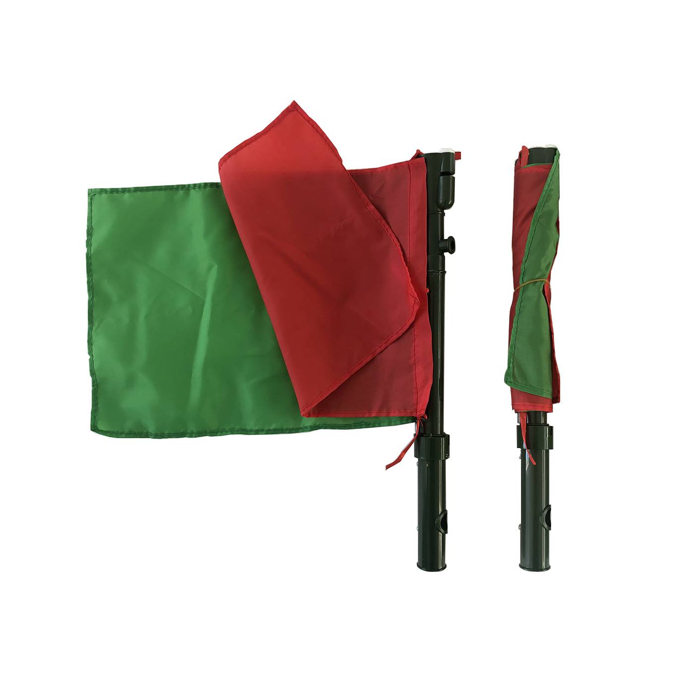 Single soldier command flag red, white, red, red, red, green, multi -functional signal hand flag with three -color lamp horn whistle flag
