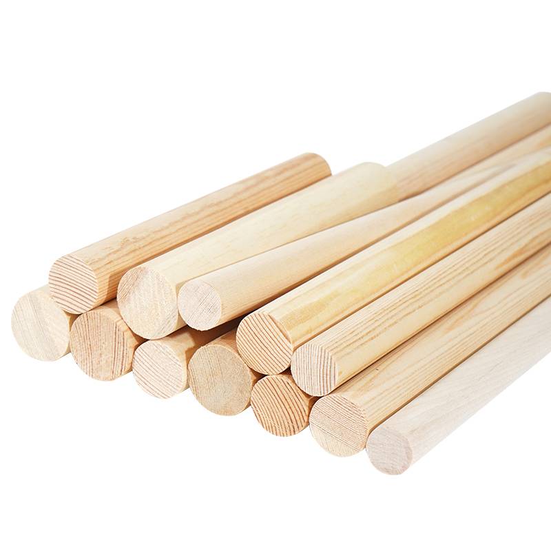 Pine wood round wooden stick solid wood stick DIY handmade architectural model Material birch long wooden stick cylindrical pine pine