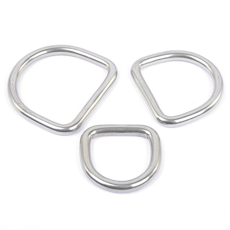 304 stainless steel D -shaped ring D -buckle semicircular luggage hat DIY accessories seamless steel ring strap hanging ring