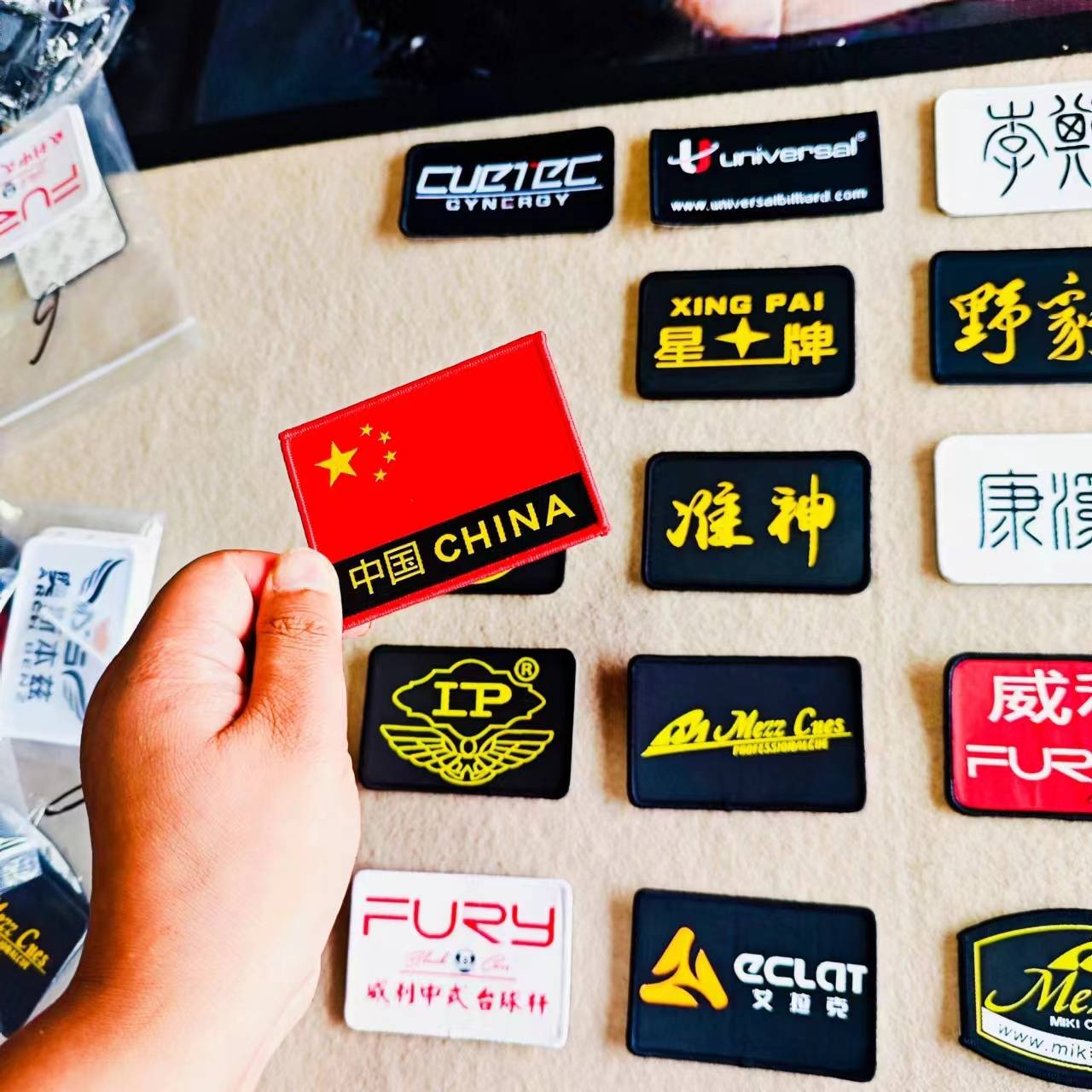 Basep box Patch Patch vest of handmade fabric embroidery billiard elements billiard brand logo stickers