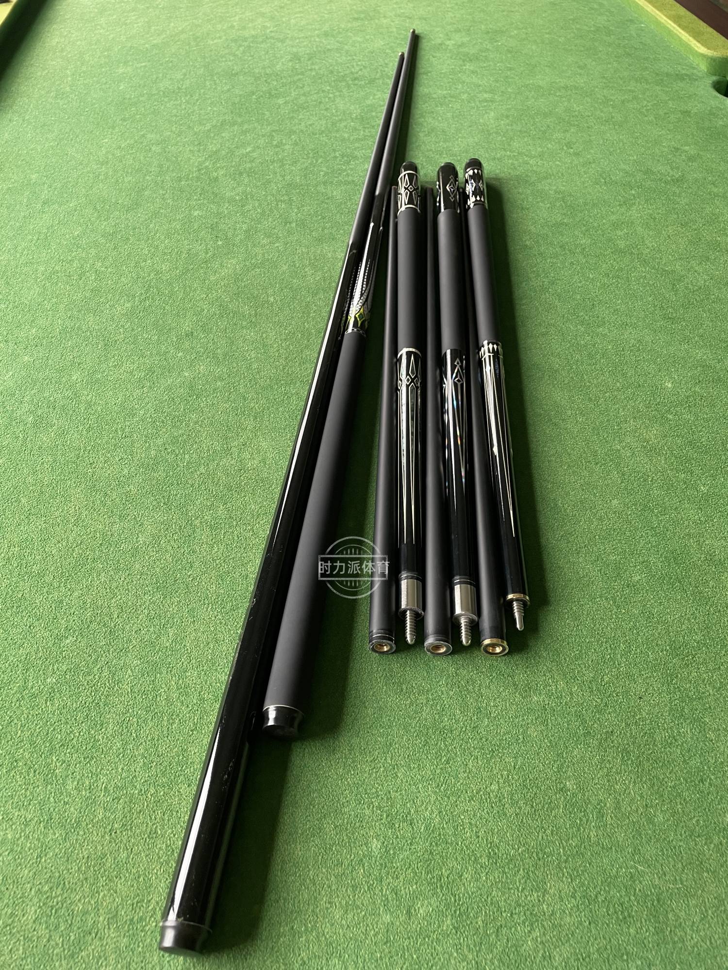 Black-technology carbon-fibre billiard, Snock pool pole, medium black eight, big nine