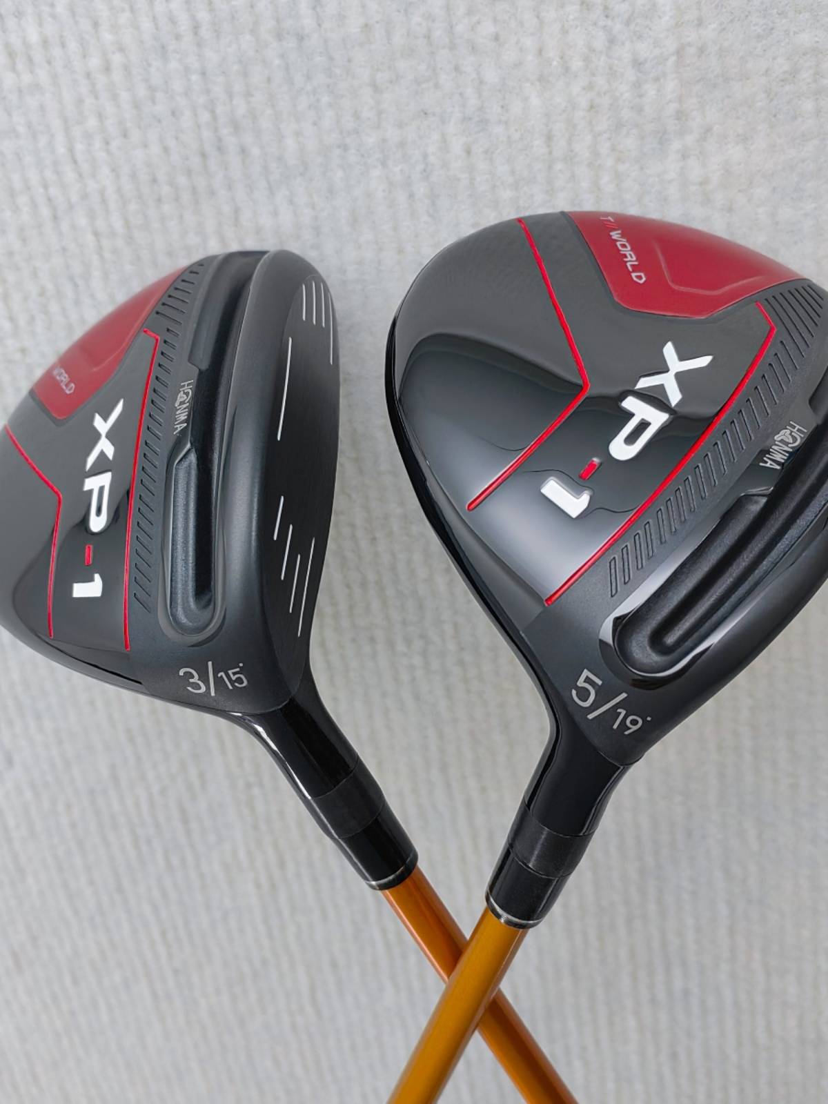 H0NMA Red Horse Golf Club XP-1 Ball Road Wood No. 3 Mu 5 Mu 2023 New Strip
