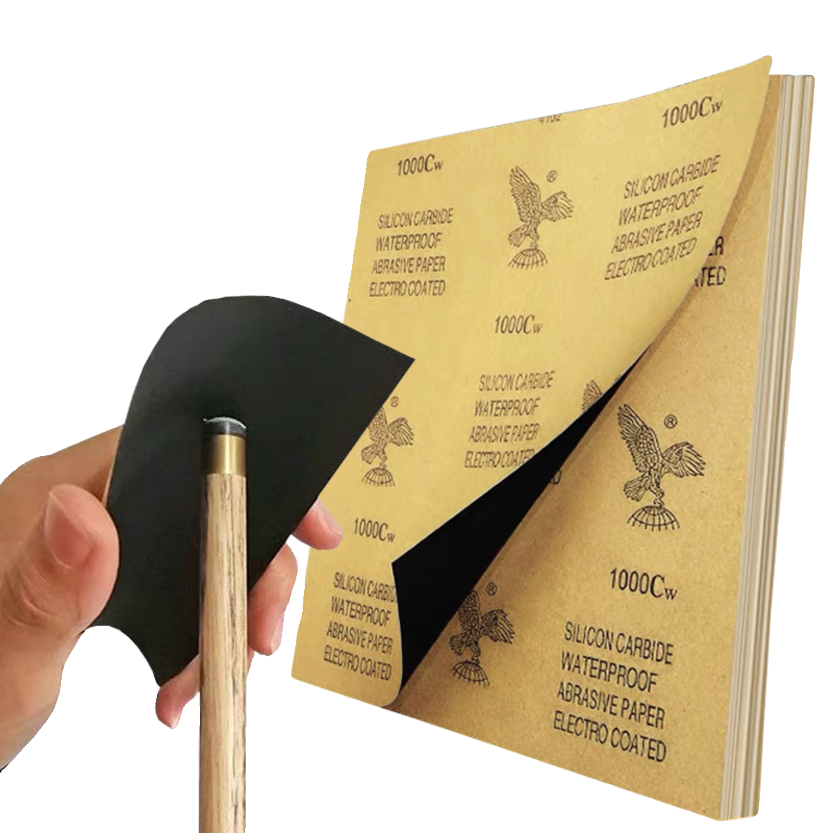 The tabletop polishing the special sandpaper repair the leather head sandpaper tabletop polishing sandpaper and copper hoop
