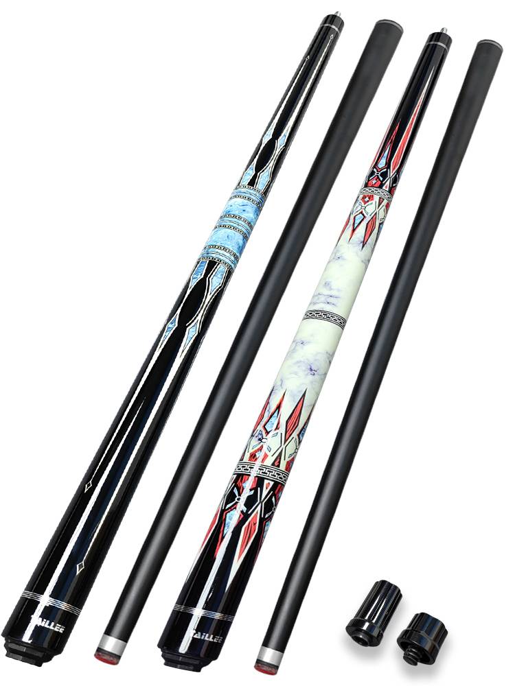 Black-tech billiards with a big Snook pool and a nine-ball, eight-ball, American
