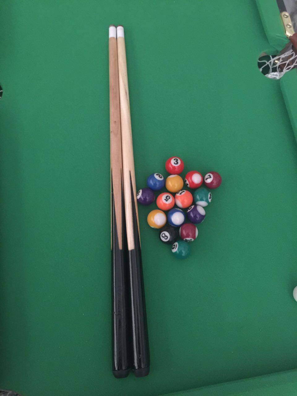 The tabletop small head, short pole black 8 club 1.2 meters shot, children's table club, Snooker club black eight club