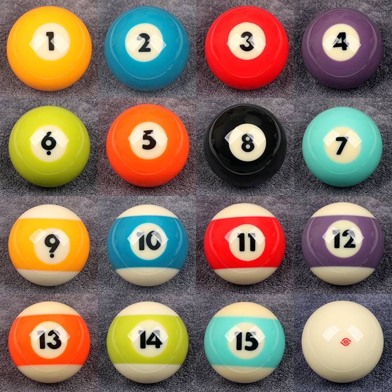 One -eyed dragon table ball single scattered female ball standard 57.2mm American black eight -0 ball cooler Crystal ball bulk
