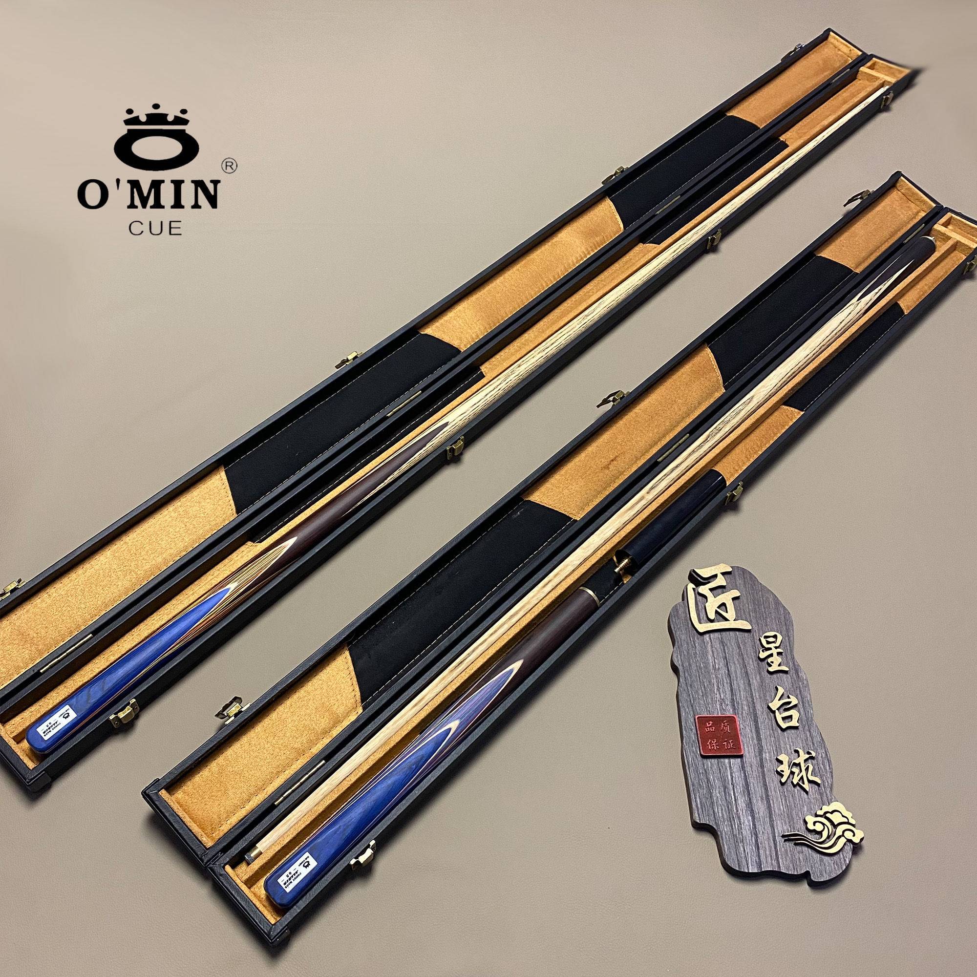 Omin Mystery Blue Peacock Terminal High -end Turlus Sandal Wooden Pooth Nine Top Chinese Black Eight Black Top Desk Ring