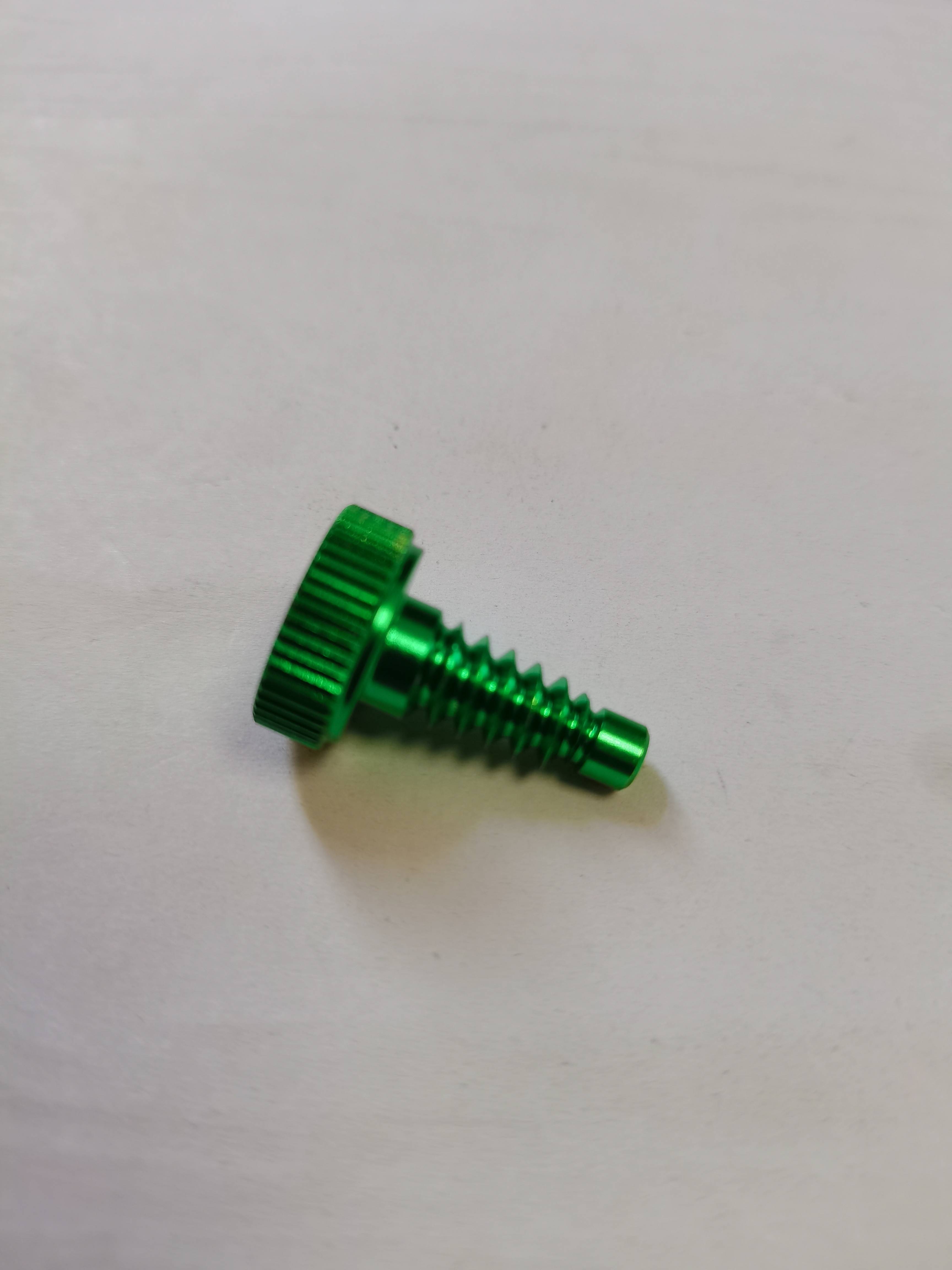 Green metal tail