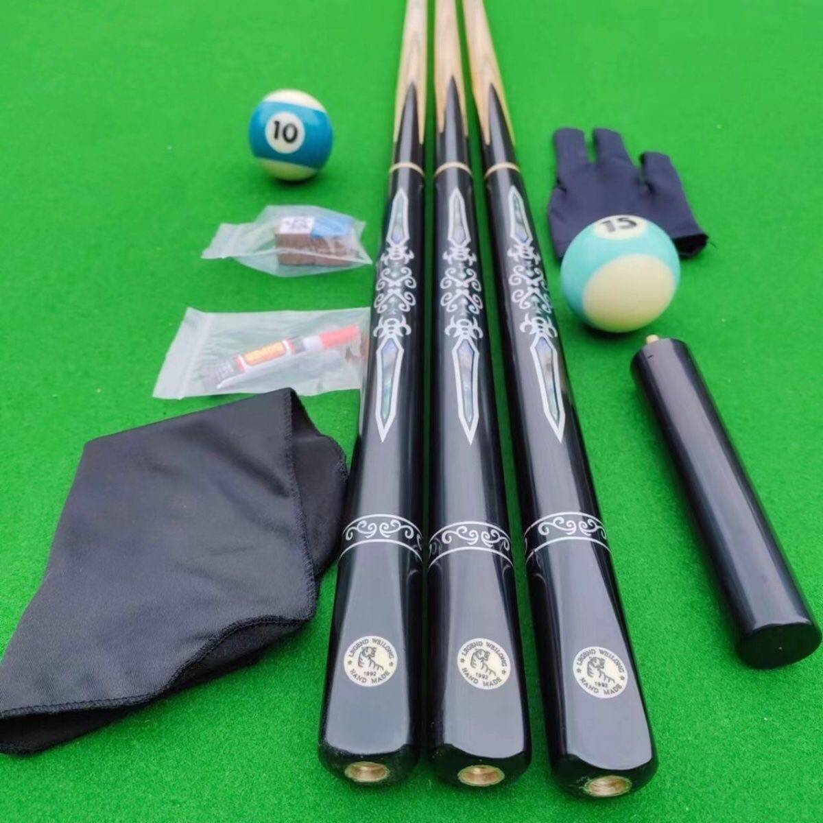 God of War Terminal Wild Leopard worsen the club small head Chinese -style rod Black Badelik nine ball table handmade rod table
