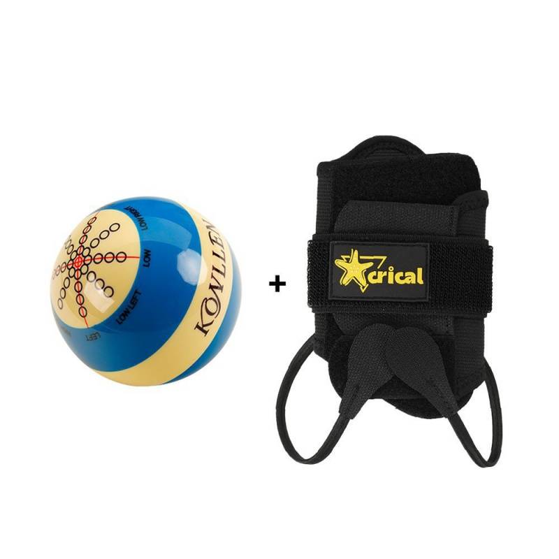 Blue ball + training gloves