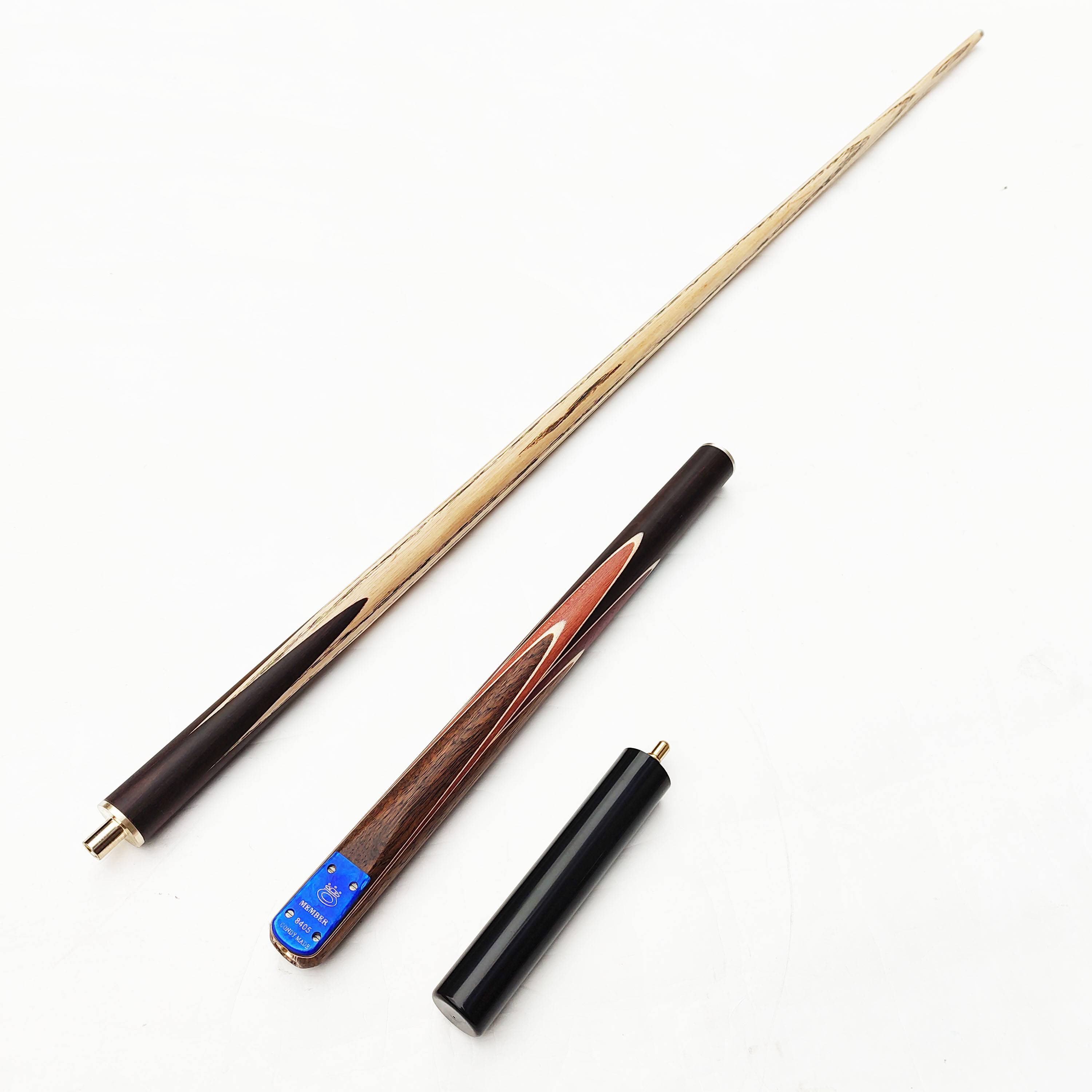 Omin Mystery Blue Fang double -knot club small head Black 8 club Snooker club black eight -bodies 3/4 membership pole