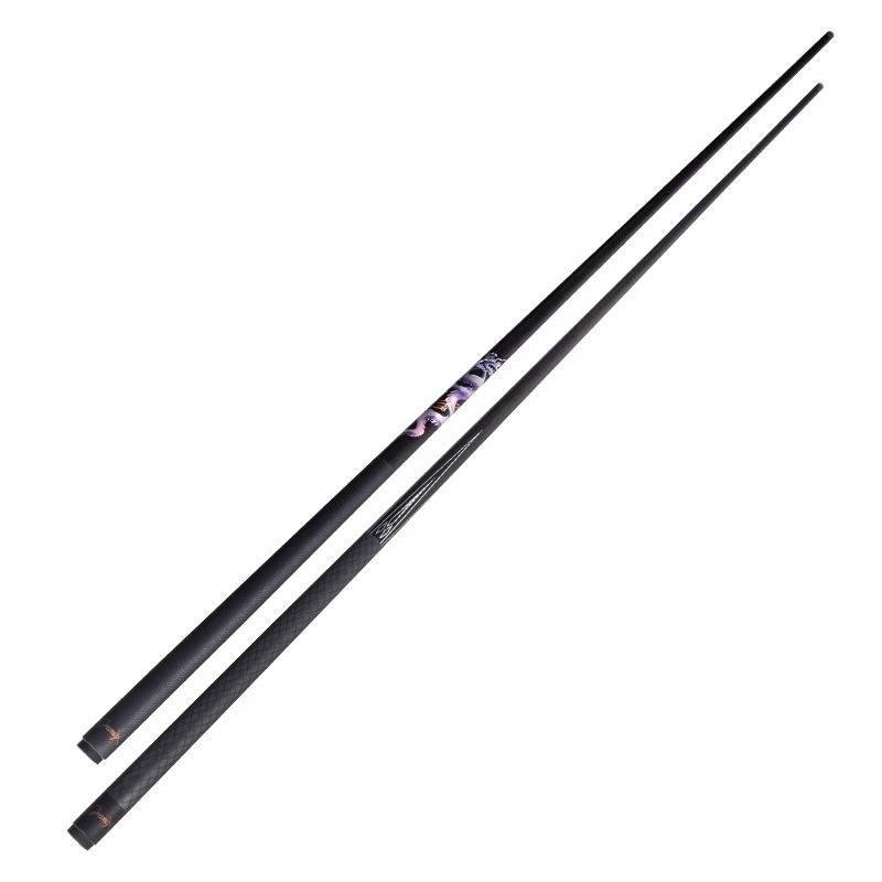 Carbon fiber pole table club small head Black 8 coper clock medium head Chinese black eight punch rods, Snooker rods, lin capsule