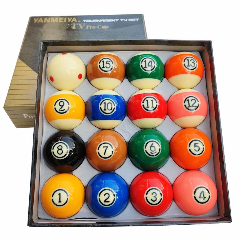Domestic gay and elegant large black diamond TV crystal ball black 8 altar standard 16 colorful American table tennis table supplies