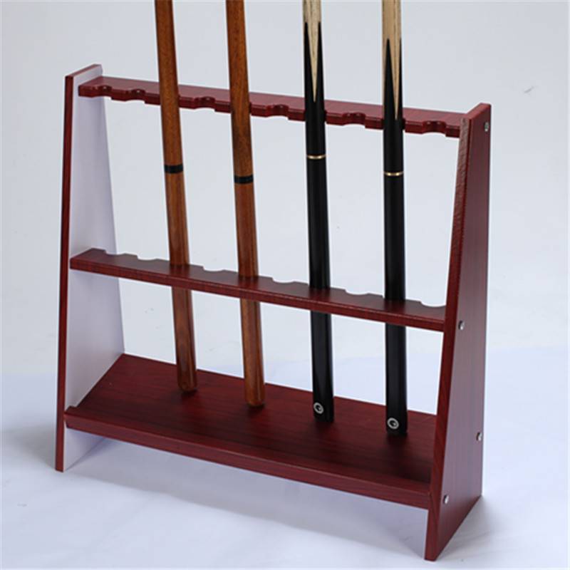 One word, ten holes in red wood