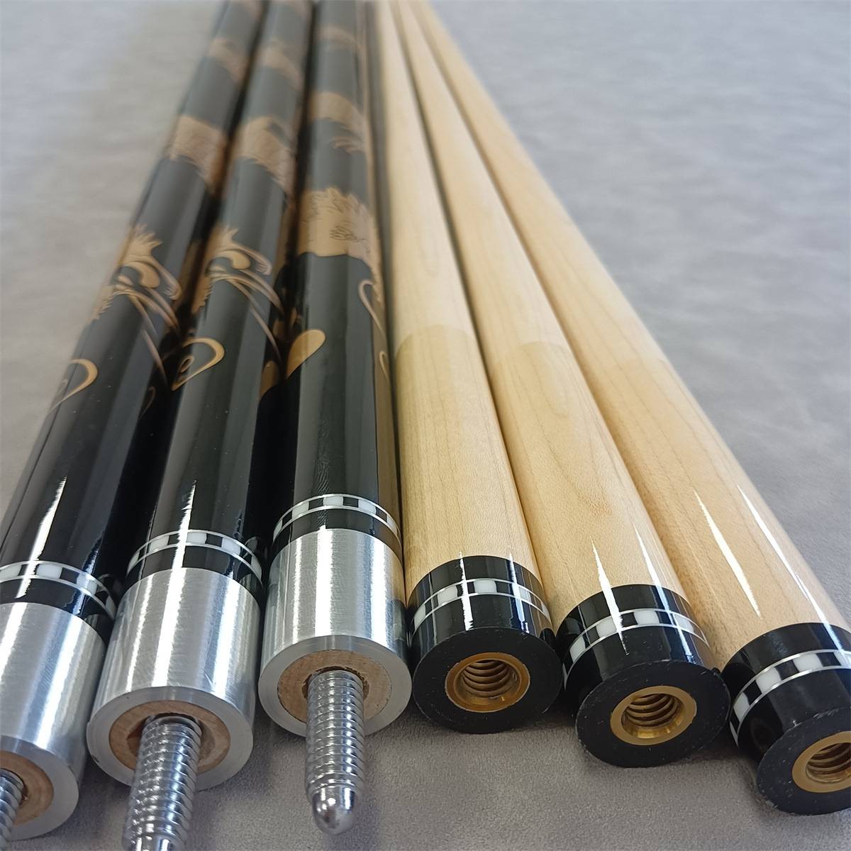 MyCues dragon -patterned blue and white table club small head Snooker Black 899 ball 13mm clockwork cover